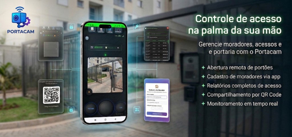 PortaCam – Controle de acesso na palma da sua mão